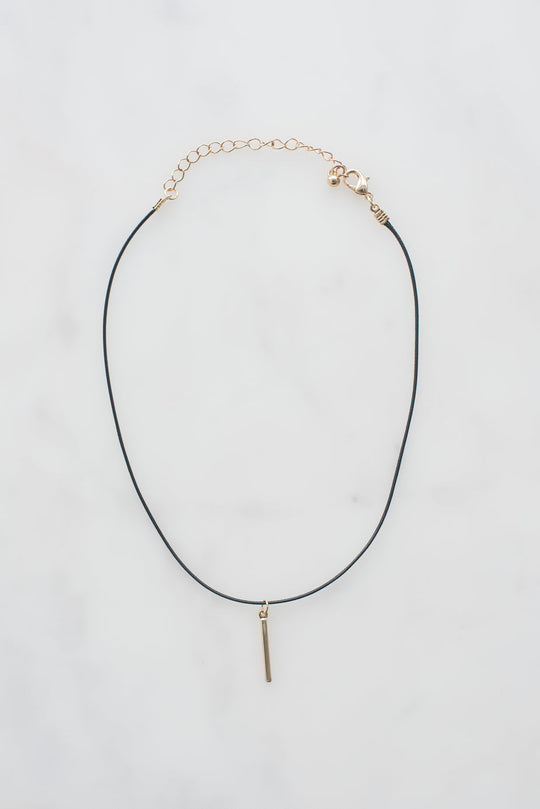 Choker with Gold Pendant